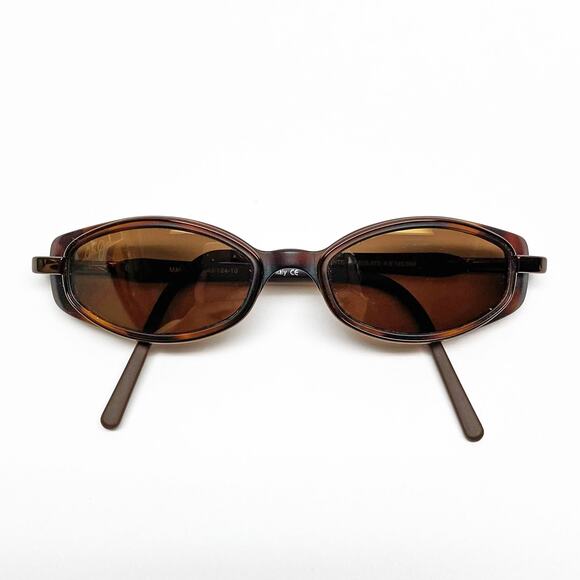 Maui Jim MJ-124-10 DGM Rose Crystal Sleek Oval Flex Sunglasses, Made in Italy